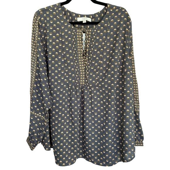 NWT Loft Women's Pleated Peasant Top Size 24 Plus - Picture 1 of 3